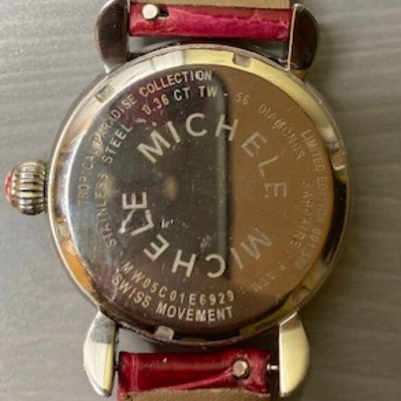 Michele Tropical Paradise Limited Edition diamond and sapphire watch